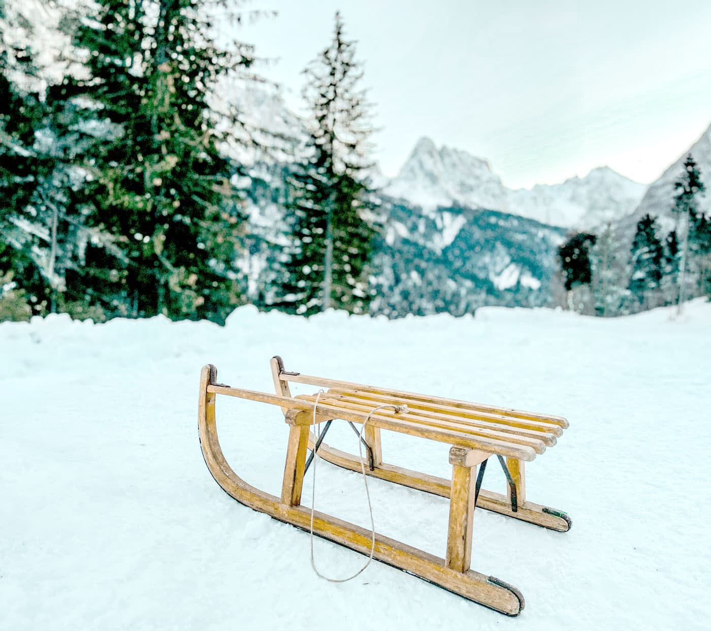 tabita-sfarcioc-… Verschneite Winterlandschaft mit Wald und Bergpanorama